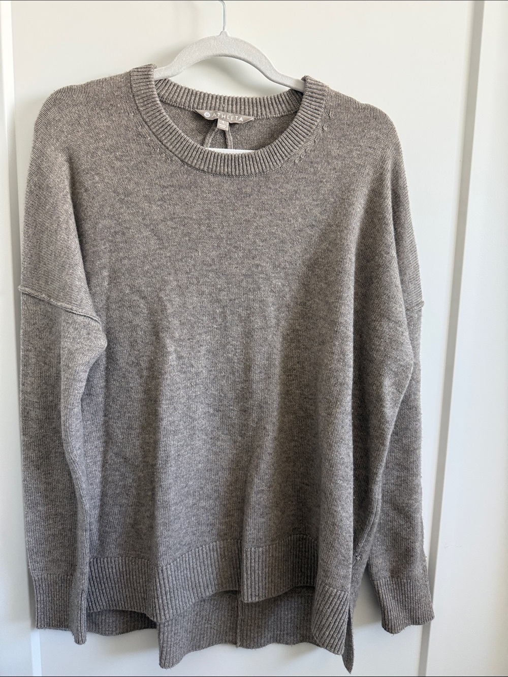 Athleta Heather Gray Crewneck Sweater